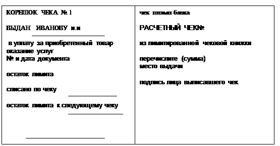 бланк квитанции на оплату услуг скачать