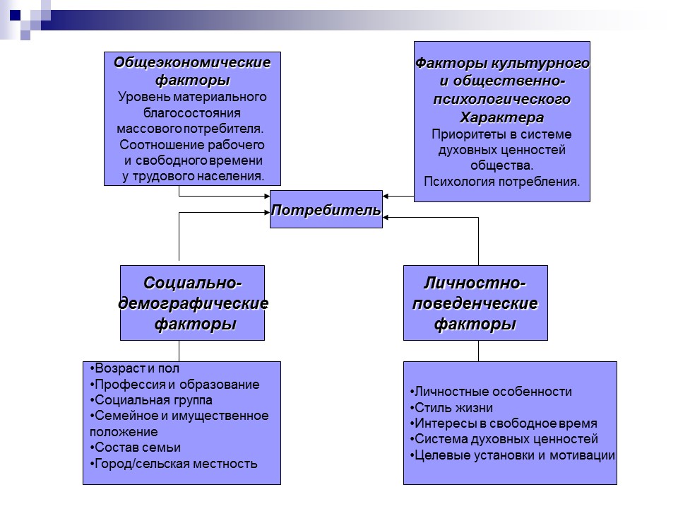 Реферат Покупательское поведение сегментирование рынка и